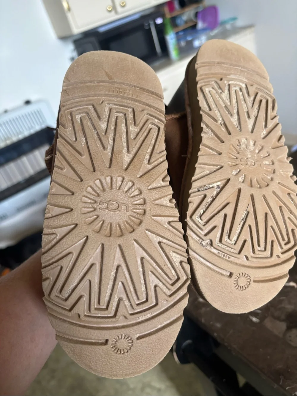 UGG Kids Chestnut Suede Cozy Shearling Ankle Boots